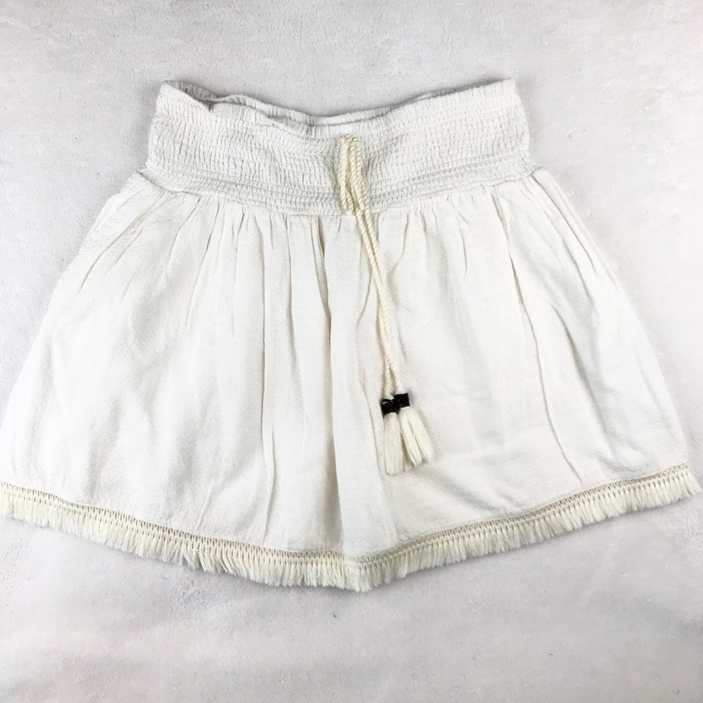 Zara basic cotton gauze skirt